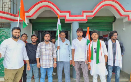 फखरपुर में तिरंगा यात्रा का आयोजन: यूनीक फिटनेस क्लब की पहल