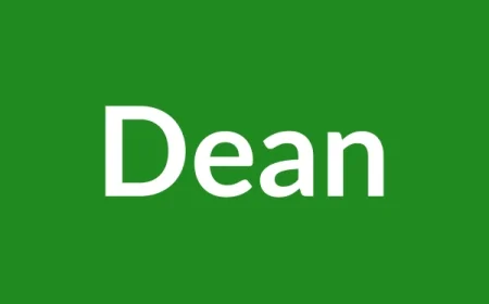 Dean Name Meaning in English