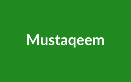 Mustaqeem Name Meaning in English