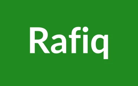 Rafiq Name Meaning in English