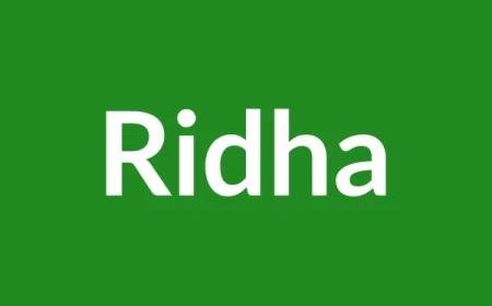 Ridha Name Meaning in English
