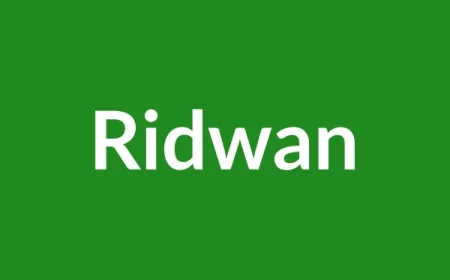 Ridwan Name Meaning in English