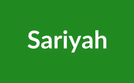 Sariyah Name Meaning in English
