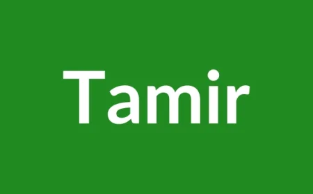 Tamir Name Meaning in English