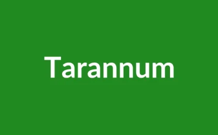Tarannum Name Meaning in English