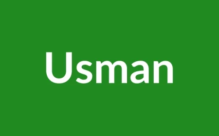 Usman Name Meaning in English