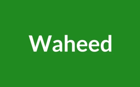 Waheed Name Meaning in English