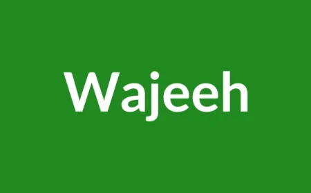 Wajeeh Name Meaning in English