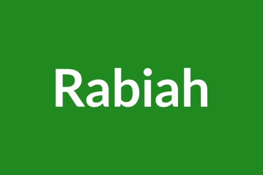 Rabiah Name Meaning in English