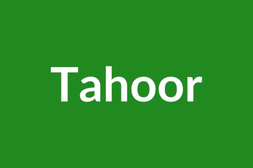 Tahoor Name Meaning in English
