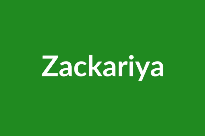 Zackariya Name Meaning in English