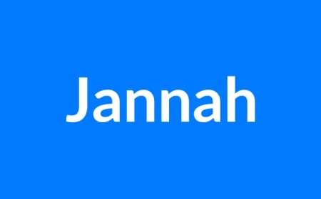 Jannah Name Meaning | Islamic Girl Name