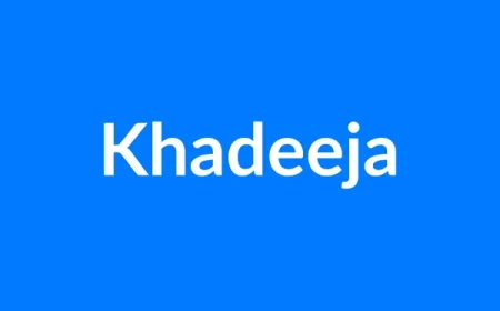 Khadeeja Name Meaning | Islamic Girl Name