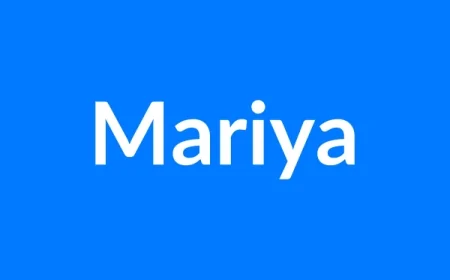 Mariya Name Meaning | Islamic Girl Name