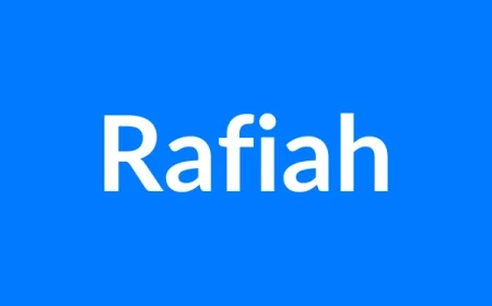 Rafiah Name Meaning | Islamic Girl Name