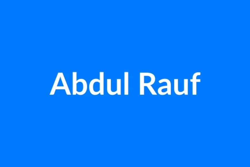 अब्दुल रऊफ नाम का मतलब | Abdul Rauf Name Meaning in Hindi