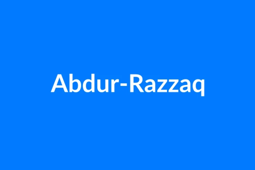 अब्दुर-रज्जाक नाम का मतलब | Abdur-Razzaq Name Meaning in Hindi