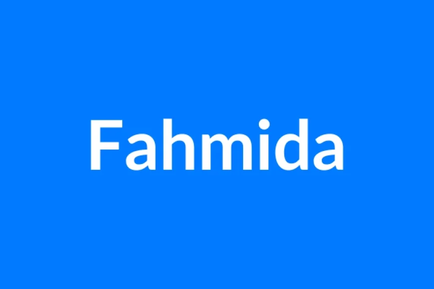 Fahmida नाम का मतलब | Fahmida Name Meaning in Hindi