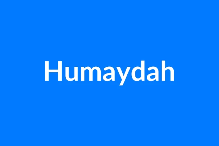 Humaydah Name Meaning | Islamic Girl Name