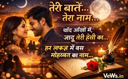 तेरी बातें, तेरा नाम – मोहब्बत की खूबसूरत शायरी