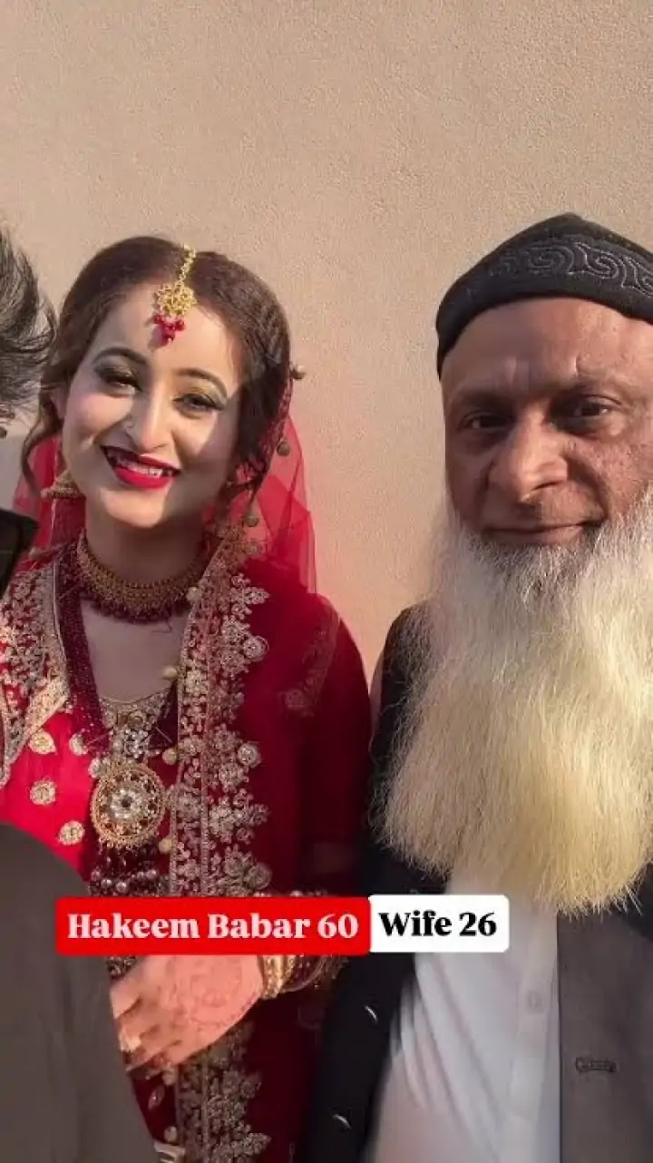 पाकिस्तान में 60 वर्षीय हकीम बाबर और TikToker अंबर अली का निकाह वायरल: सोशल मीडिया पर चर्चा का विषय - 1