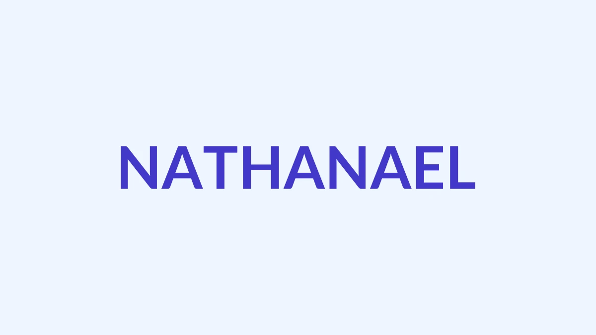 नथानाएल Name Meaning
