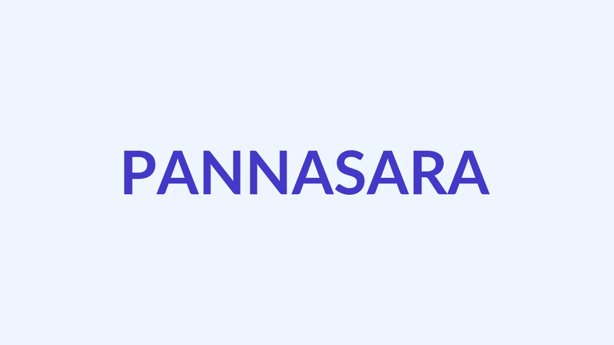 पन्नासार Name Meaning