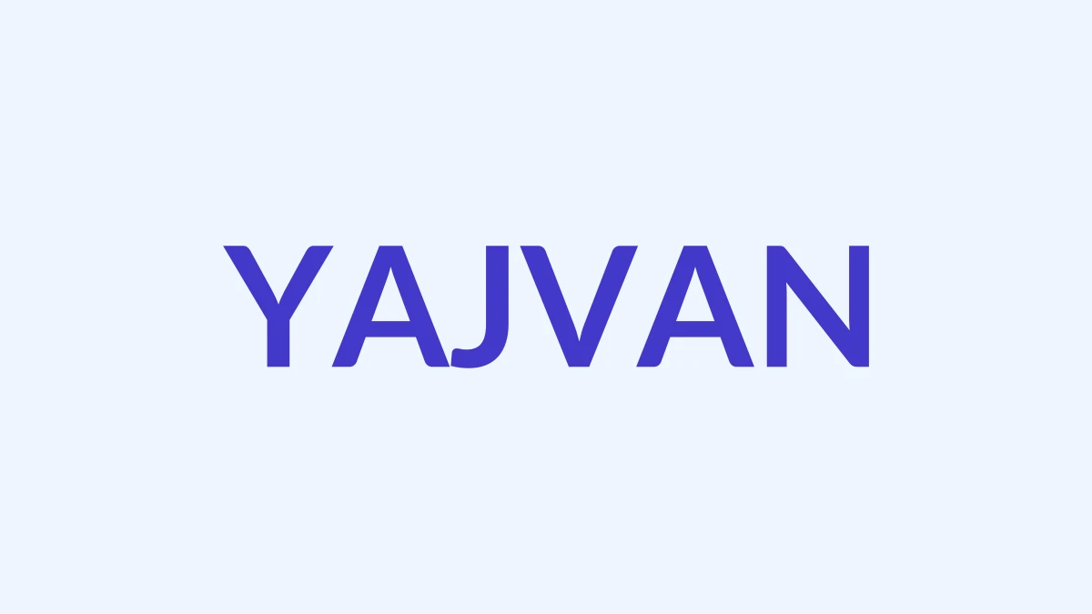 यज्वन Name Meaning