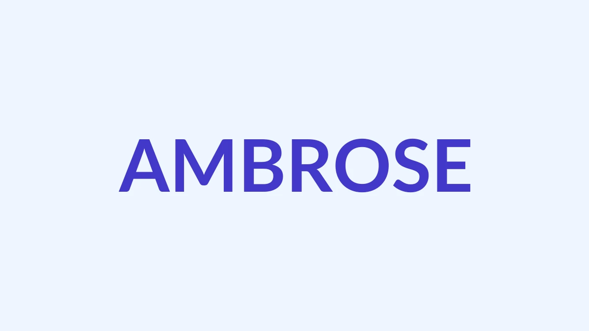 एम्ब्रोस Name Meaning