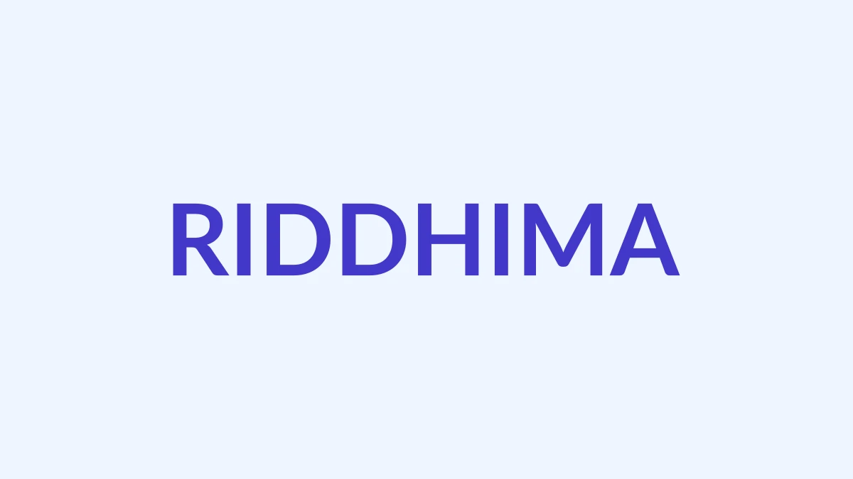 रिद्धिमा Name Meaning