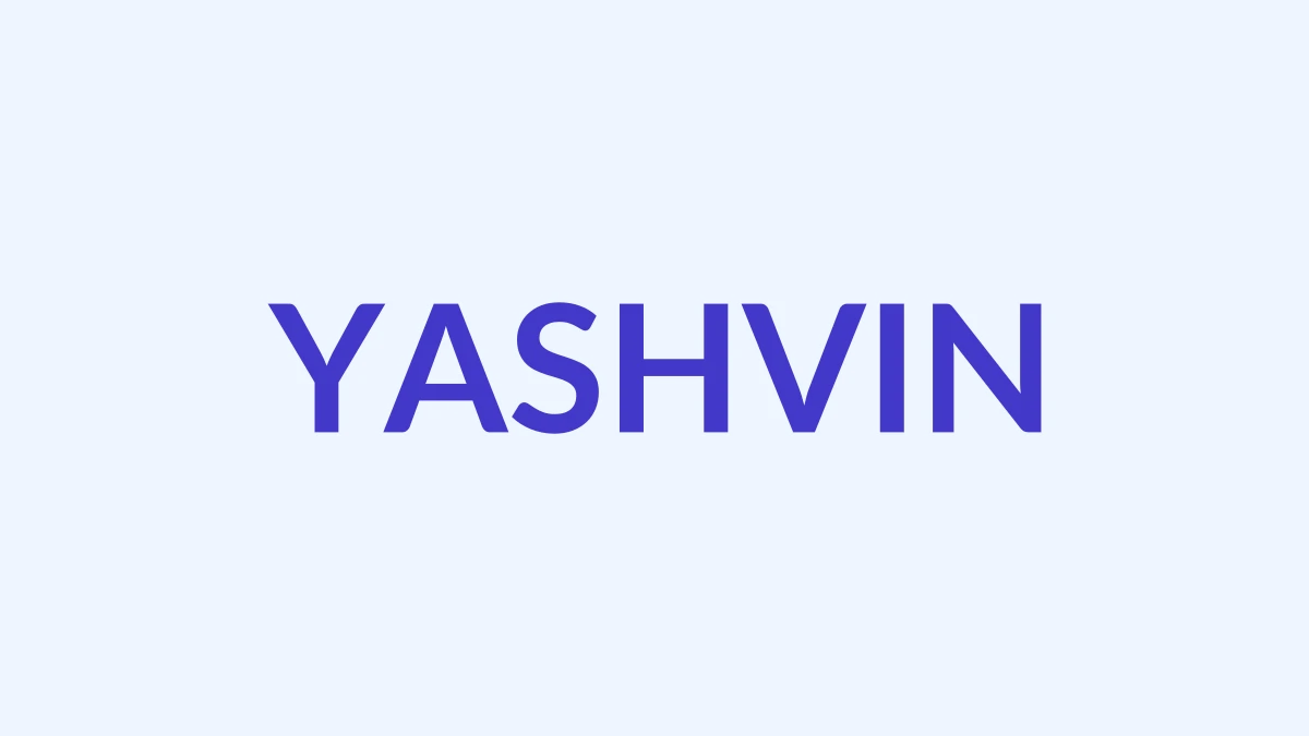 यशविन Name Meaning