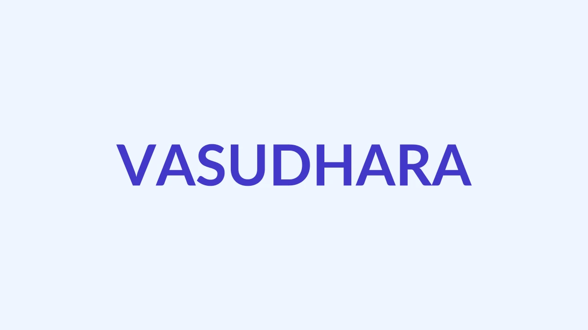 वसुधारा Name Meaning