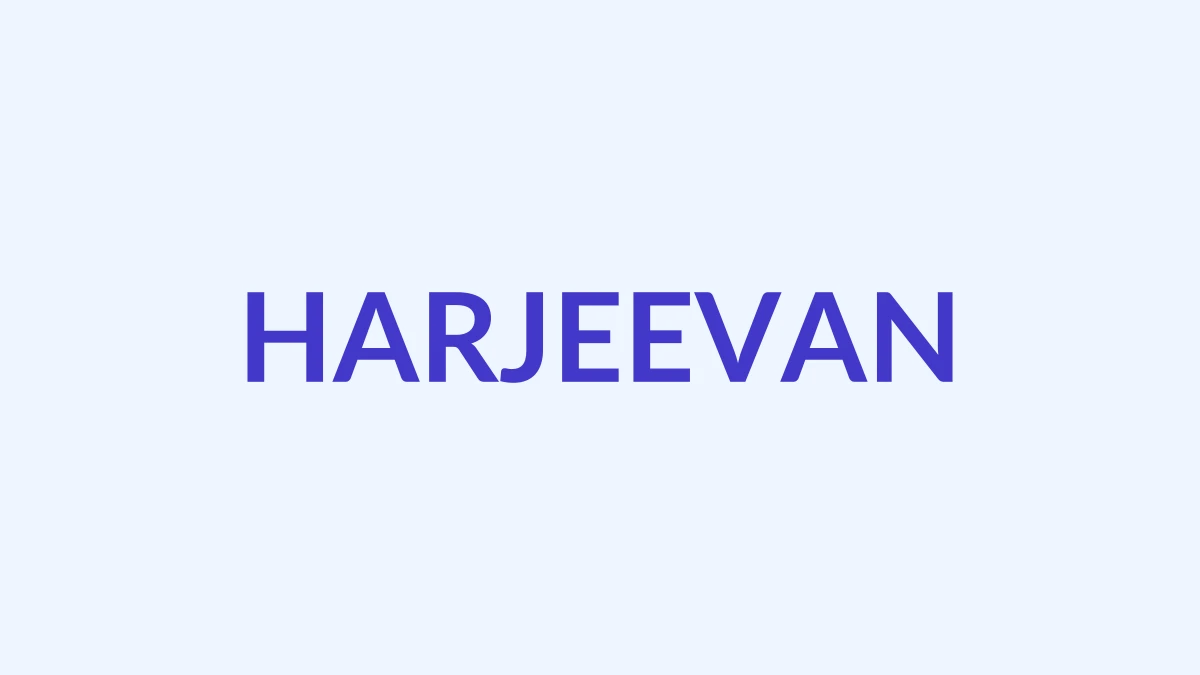 हरजीवन Name Meaning