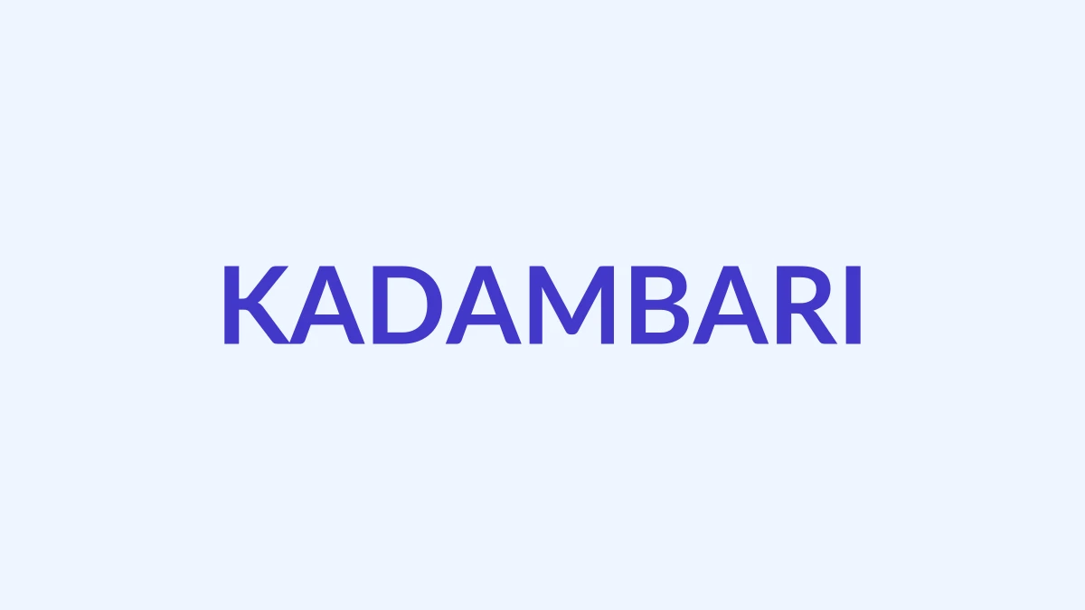 कादंबरी Name Meaning