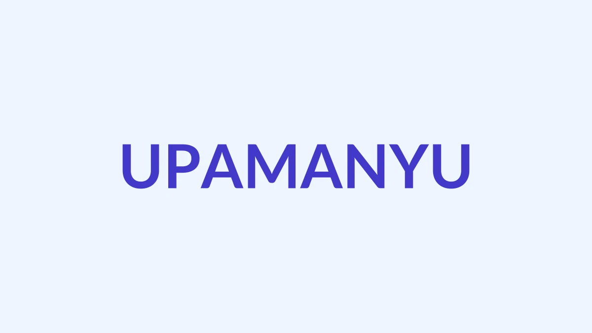 उपमन्यु Name Meaning