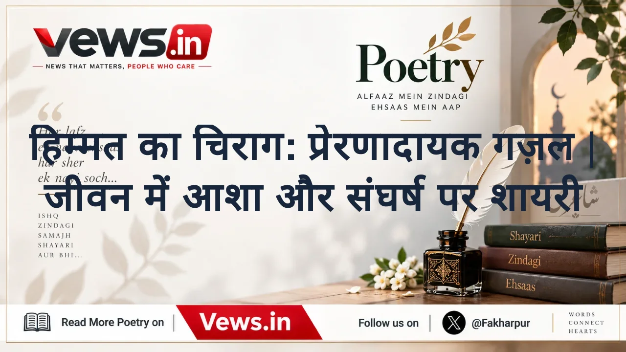 हिम्मत का चिराग: प्रेरणादायक गज़ल | जीवन में आशा और संघर्ष पर शायरी