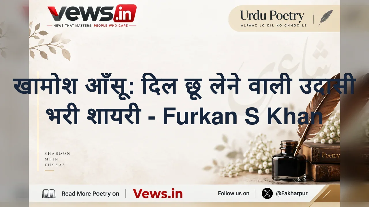 खामोश आँसू: दिल छू लेने वाली उदासी भरी शायरी - Furkan S Khan