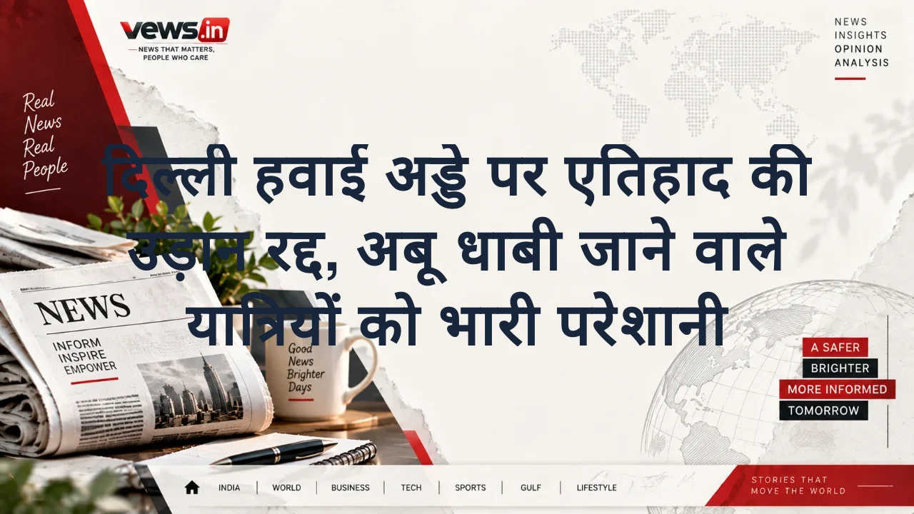 दिल्ली हवाई अड्डे पर एतिहाद की उड़ान रद्द, अबू धाबी जाने वाले यात्रियों को भारी परेशानी