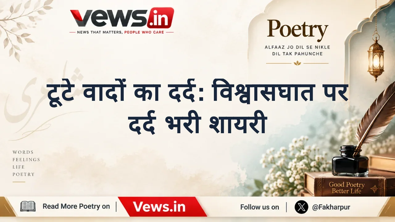 टूटे वादों का दर्द: विश्वासघात पर दर्द भरी शायरी