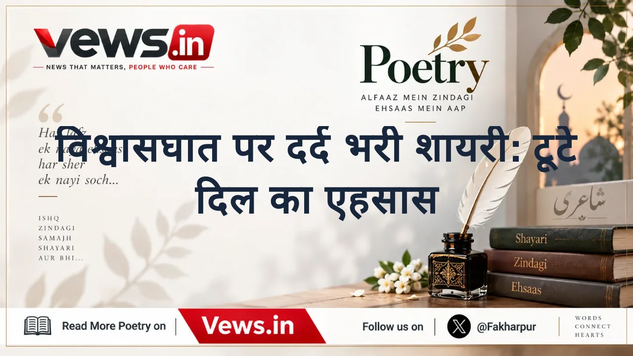 विश्वासघात पर दर्द भरी शायरी: टूटे दिल का एहसास