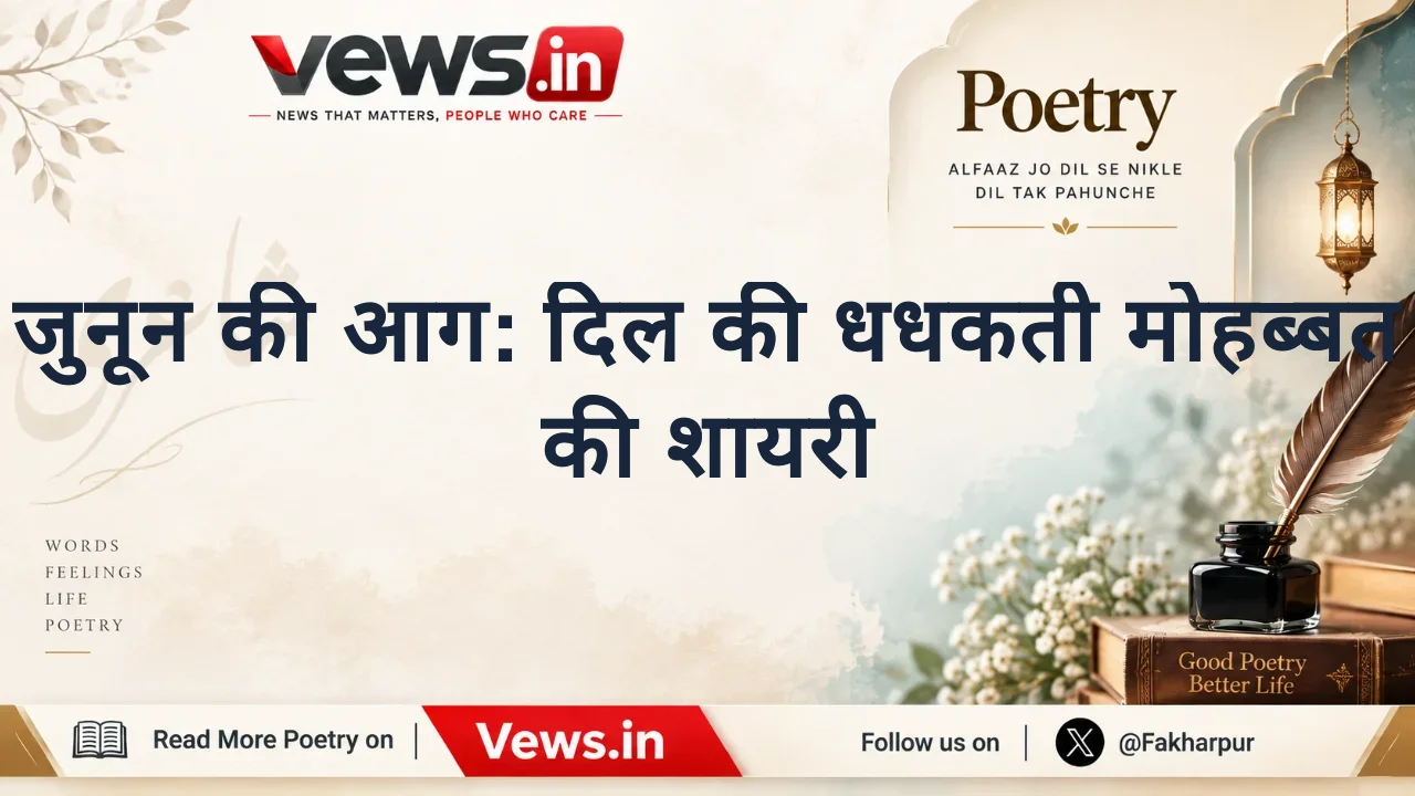 जुनून की आग: दिल की धधकती मोहब्बत की शायरी