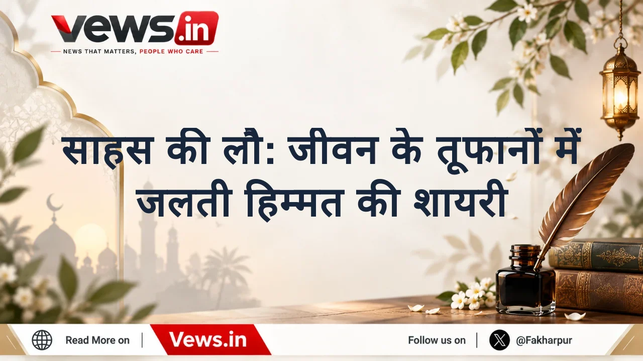 साहस की लौ: जीवन के तूफानों में जलती हिम्मत की शायरी