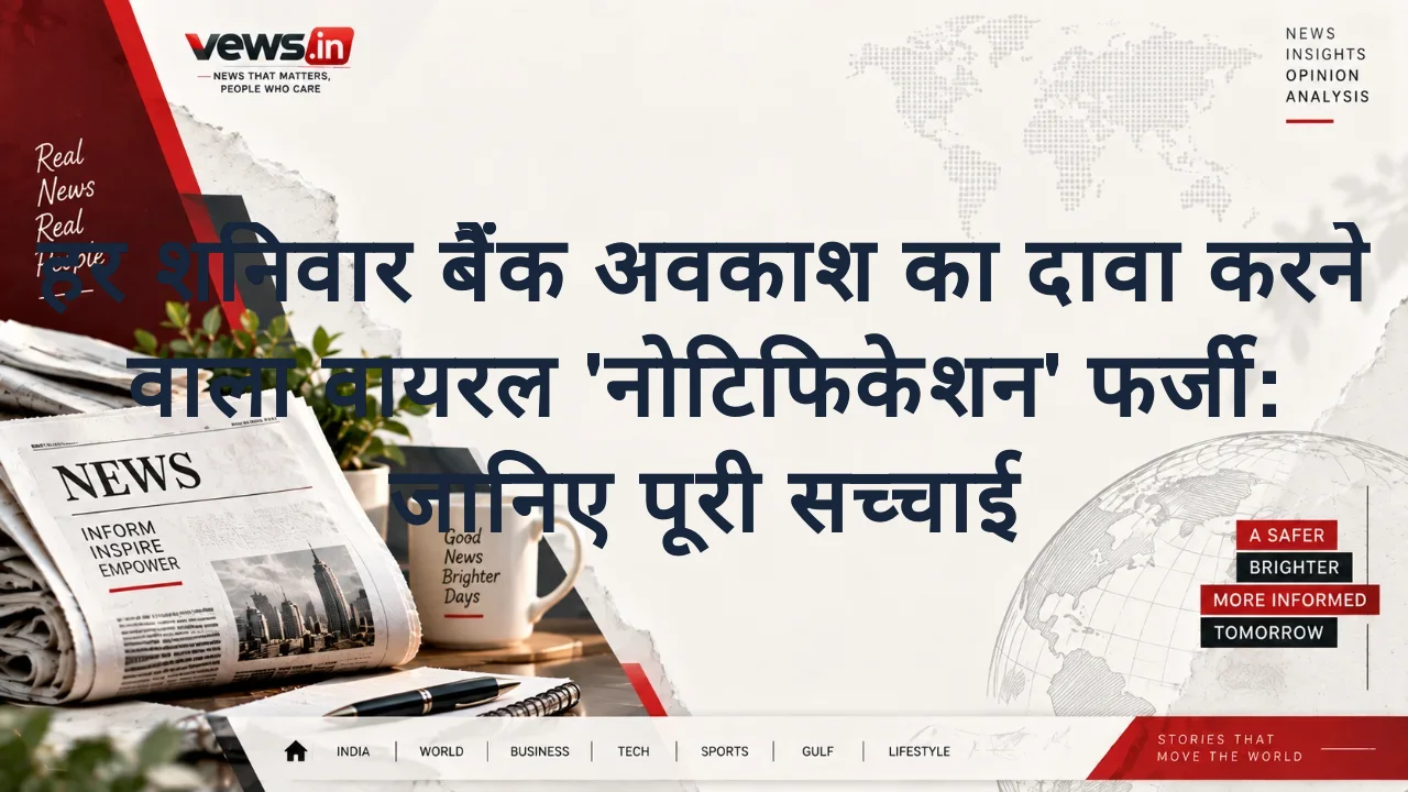 हर शनिवार बैंक अवकाश का दावा करने वाला वायरल 'नोटिफिकेशन' फर्जी: जानिए पूरी सच्चाई